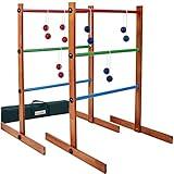 SpexDarxs Ladder Toss Outdoor Game, Wooden Golf Toss Set with Ladder Ball Bolas & Carrying Bag,Outdoor Lawn Backyard Game for Teenager & Adult & Family