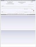 Blue High Security Checks on Top Compatible w/QB accounting software - Custom Computer Checks on Top (100)