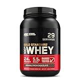 Optimum Nutrition Gold Standard 100% Whey Protein Powder, Double Rich Chocolate, 2 Pound (Packaging May Vary)