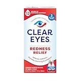 Clear Eyes Redness Relief Eye Drops, 0.5 oz, Dual (Pack of 1, 2 Count Total)