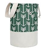 TOGETRUE Yarn Bag, Knitting Crochet Bag, Portable Yarn Storage Bags Organizer for Crocheting Project, Store Skein Ball, Short Knitting Needle (Medium,Green)