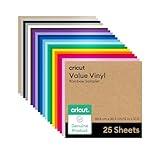 Cricut® Value Permanent Vinyl, 25ft Rainbow Sampler 12in x 12in (25 Count)