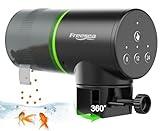 FREESEA Automatic Fish Feeder for Aquarium: Auto Fish Food Dispenser with Timer for Small Tank Betta Turtle - Battery Vacation Self Feeding for Flakes