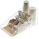 OnDisplay Java Joe Acrylic Breakroom.Kitchen Coffee Station Organizer for Cups/Lids/Sugar/Tea/Stirrers