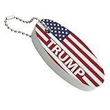 GRAPHICS & MORE President Trump American Flag Floating Keychain Oval Foam Fishing Boat Buoy Key Float
