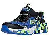 Skechers Mega-Craft 3.0 Sneaker, Black/Blue/Lime, 13 US Unisex Little Kid