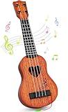 YEZI Kids Toy Classical Ukulele Guitar Musical Instrument, Brown