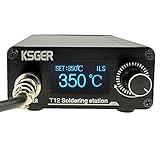 KSGER T12 Soldering Station DIY STM32 V3.1S OLED Temperature Controller Electronic Welding Iron Tips Handle Aluminum Alloy Case Power Equipments 110V T12 Iron Tips K C1 JL02