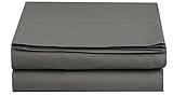 Luxury Flat Sheet on Amazon Elegant Comfort Wrinkle-Free 1500 Premier Hotel Quality 1-Piece Flat Sheet, Full Size, Grey