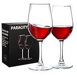 PARACITY Wine Glasses, christmas gift, Clear Glass, Long Stem Wine Glass for Red and White Wine - 10 OZ (Set of 2), Mother's Day Gift