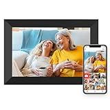 Digital Picture Frame WiFi 10.1 Inch Smart Digital Photo Frame with 1280x800 IPS HD Touch Screen, Auto-Rotate and Slideshow, Easy Setup to Share Photos or Videos Remotely via App from Anywhere