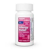 Amazon Basic Care Complete Allergy Relief, Diphenhydramine HCl 25 mg, Relieves Symptoms, Antihistamine Tablets, 400 Count