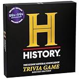 History Channel Trivia Board Game Deluxe Edition with 80s & 90s Expansion Pack - 2400+ General Knowledge Questions. Fun Party Card Game for Adults, Family & Teens in The Pursuit of Trivial Knowledge