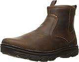 Skechers Mens Resment-korver Chelsea Side Zip Hiking Boot, Dark Brown, 11 X-Wide US