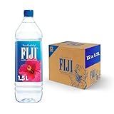 FIJI Natural Artesian Bottled Water 1.5 Liters / 50.7 Fl Ounce (Pack of 12) - 100% Natural Electrolytes