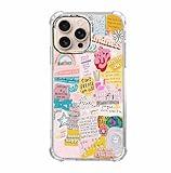malegaon Indie Positive Quotes Case for iPhone 16 Pro Max,Hippie Popular Words Collage,Trendy Soft TPU Bumper Case for iPhone 16 Pro Max