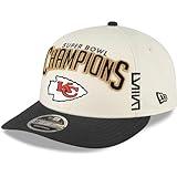 New Era Men's Cream/Black Kansas City Chiefs Super Bowl LVIII Champions Locker Room Low Profile 9FIFTY Adjustable Hat