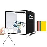 PULUZ Mini Photo Studio Light Box, Photo Shooting Tent kit, Portable Folding Photography Light Tent with CRI >95 102pcs LED Light & 6 Kinds Double-Sided Color Backgrounds for Small Size Products