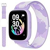 BIGGERFIVE Smart Watch for Kids, 1.8" Fitness Tracker Watch Pedometer, Heart Rate, Sleep Monitor, IP68 Waterproof, Calorie Step Counter, Puzzle Game with/Without APP for Girls Teens 5-16, 2 Straps