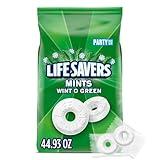 LIFE SAVERS Mints, Bulk Hard Candy Wint-O-Green Breath Mints, 44.93 oz Party Size