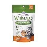 Whimzees Wellness Natural Cat Dental Treats, Chicken Flavor, 2 Ounce