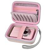 Grapsa Digital Camera Case for CAMKORY/for Kodak Pixpro/for VAHOIALD/for Sony DSCW800 830/ for Canon PowerShot 180 190. Vlogging Cameras Storage Holder for Accessories (Box Only)-Pink