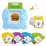RT&BS Talking Flash Cards for Toddlers, Language Learning and Audible Toys for Kids, Gift for Children, 510 Sight Words Blue