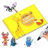 3D Pen Copy Printing Picture Album Book, Over 50+Patterns Images, Include Animal Transportation Building, 3D Pen Drawing Book DIY Gift (Large A)