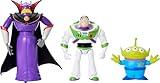 Mattel Disney Pixar Storytellers Story Intergalactic 3-Pack of Action Figures, 4-Inch Scale Buzz Lightyear, Zurg & Alien Posable Toys