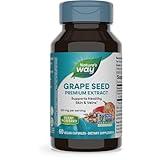 Nature's Way Grape Seed Premium Extract, Supports Healthy Skin and Veins*, Antioxidant Support*, Non-GMO Project Verified, 60 Vegan Capsules (Packaging May Vary)