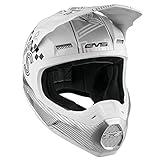 EVS Sports Unisex-Adult T5 Torino Off Road Full Face Motorcycle Helmet (White, Large)