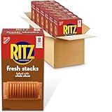RITZ Fresh Stacks Whole Wheat Crackers, Bulk Travel Snacks, 6 Boxes (48 Multi Snack Packs)