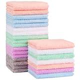Orighty Baby Washcloths 24-Pack(7''x9''), Microfiber Coral Fleece Baby Towels, Super Soft and Absorbent Wash Cloths for Newborns, Infants and Toddlers, Gentle on Delicate Skin for Face Hands and Body