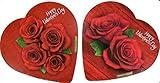 Pack of 2 Assorted Elmer Chocolates (Made in USA) in Heart-Shaped Boxes, 2 oz. Perfect for Valentine's Day Gifts! (4 Roses & 2 Roses)