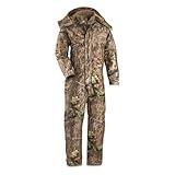 Guide Gear Men's Dry Waterproof Hunting Coveralls with Hood, Insulated Camo Hunt Overalls Mossy Oak Country Roots 2XL