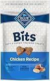 Blue Buffalo Bits Soft Dog Treats for Training, Made With Natural Ingredients & Enhanced with DHA, Chicken Recipe, 19-oz Bag