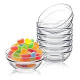 Farielyn-X 3.5in 4oz Small Glass Bowls, Mini Glass Containers, Ramekins, Prep, Pinch Bowl, Stackable Condiment Containers, for Prep, Dips, Nuts, Snacks, Candy Meal Prep Bowls, Dessert Bowls