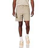 Amazon Essentials Men's Classic-Fit 7" Chino Shorts, Khaki, 32
