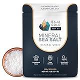 Baja Gold Mineral Sea Salt - Recommended by Gary Brecka - Organic Natural Grain Salt for Cooking & Baking | Authentic Baja Salt | Ideal for All Culinary Creations | 1 lb. Resealable Bag, 300+ Servings
