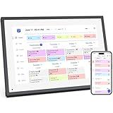 10.1 inch Wall Planner Digital Calendar & Chore Chart,Smart Touchscreen Interactive Display for Family Schedules,Hearth Display Digital Calendar,Electronic Picture Frame Share Moments from Anywhere