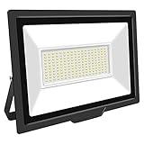 YOJZMA 150W Outdoor Flood Lights 15000LM Super Bright Security Light IP66 Waterproof Floodlight 6000K Cool White Light LED Exterior Lighting for Garage Garden Stadium Backyard Yard 110V