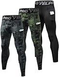 SPVISE Men's Cool Dry Compression Pants Athletic Leggings with Pocket Workout Running Tights Mens Leggings for Sports Gym