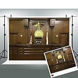 Law Court Backdrop for Party Photography 7x5FT Lawsuit Lawyer Judge Background Photo Booth Picture Props BJOKLU0047