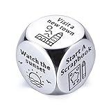 Anniversary for Her Him Date Night Ideas Dice Gifts for Boyfriend Girlfriend Wife Husband Couples Gifts Wedding Gifts 11th Anniversary Steel Gifts Valentines Day Birthday for Women Men