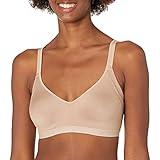 Warner's Womens Blissful Benefits Underarm-smoothing With Seamless Stretch Wireless Lightly Lined Comfort Rm3911w T-Shirt Bra, Toasted Almond, Large US