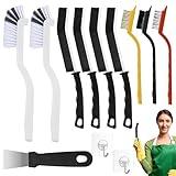 Crevice Cleaning Brush,12 Pcs Cleaning Supplies Cleaning Brush Tools,Hard Bristle Cleaning Brushes for Household Use Bathroom Tiles Kitchen Corner,Sink,Teapot, Bottle,Blender Practical and Durable