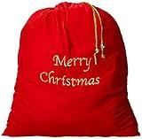 Fun World Costumes Men's Santa Sack, Red/Gold, One Size