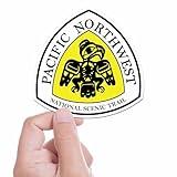 Pacific Northwest Trail Sign Sticker, Glacier National Park & Olympic Peninsula Trail Marker, PNW Hiking Decal