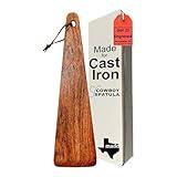 COWBOY SPATULA Mesquite Wood Spatula - Original Handmade in Texas Made in USA For Non stick Frying Pan, Cast Iron Skillet, griddle, baking, stainless steel (Original - Plain - No personalization)