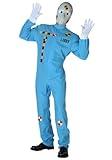 Fun Costumes Realistic Crash Test Dummy Costume for Adults - Men's Crash Dummy Outfit with Mask, Jumpsuit, & Gloves M